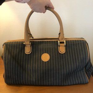Vintage Fendi Pequin Boston Bag